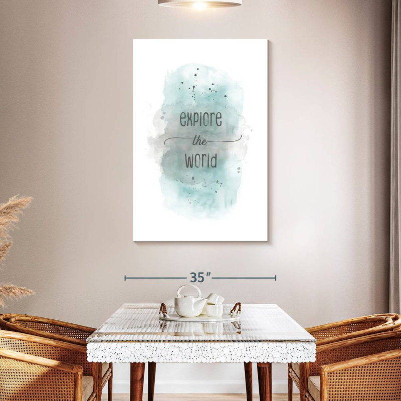 Tergel Explore The World Blue, 48" H x 32" W