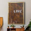 «Love Never Fails I», toile encadrée de qualité supérieure - prête à être accrochée-25768930-25768732