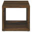 Table de bout carrée en bois d'ingénierie foncé pin foncé-1906812545