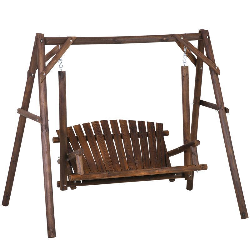 Minka 2 Person Porch Swing, 78", Brown