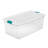 4 Piece 106 Qt and 12 Piece 64 Qt Plastic Storage Tote Set