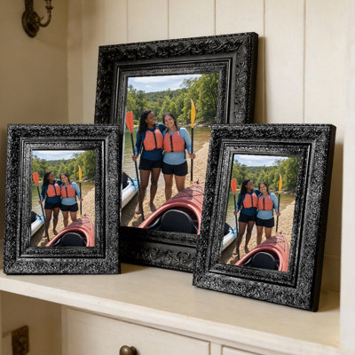 Cadre photo 3 pièces 5 po x 7 po noir classique moderne 5 po x 7 po