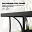 Outsunny 5 Piece Garden Dining Set, Garden Table and Chairs Set, Light Grey