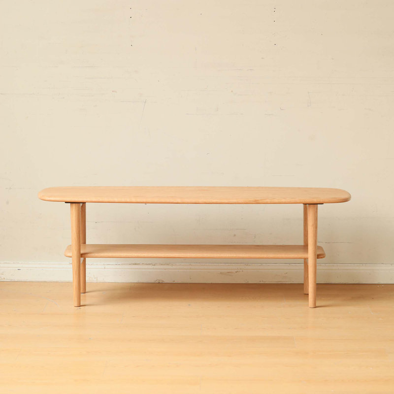 Solid Wood Top Plate Desk Coffee Table