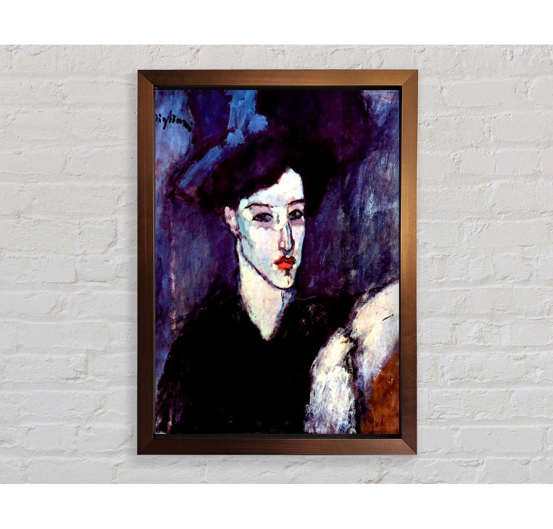 Die Jüdin von Amedeo Modigliani - Einzelne Bilderrahmen Kunstdrucke