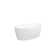 55" x 30.9" Acrylic Freestanding Soaking Tub with Chrome Overflow and Quick Drain