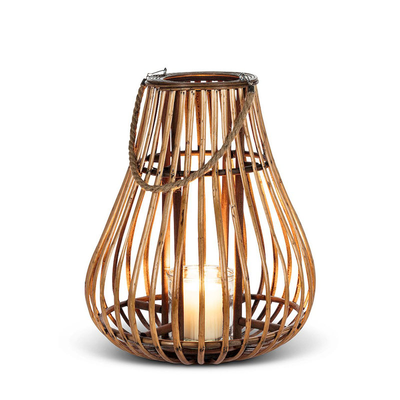 Tabletop Lantern, 15" H x 8" W x 8" D
