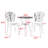  3-Piece Outdoor Rust-Resistant Cast Aluminum Patio Bistro Set-1510979254