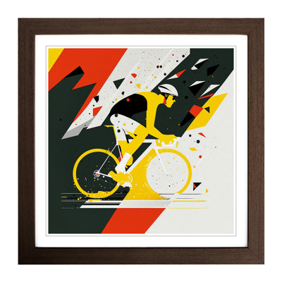Tour De France Suprematism - Framed Print