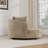 59.8" W Oversized Barrel Chair,Chenille Sofa Chair  With 5 Pillows-1996755675