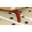  Chaise d'appoint rembourrée en velours avec pieds en bois massif-1801839847