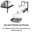 Lit de jour simple Fox avec lit gigogne simple, noir-1557607125