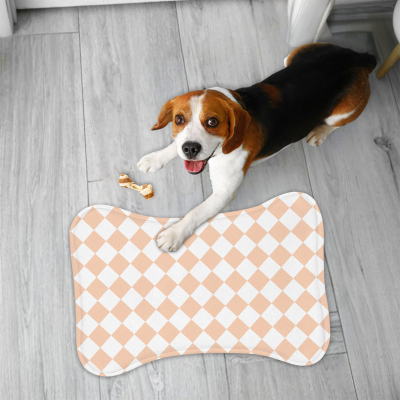 Subtil couleurs - 1 tapis d'alimentation en forme d'os