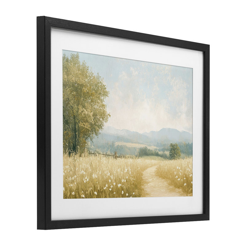 «Pastoral Wandering Path», reproduction encadrée sous verre, conception de LSR Creative Studio, H 13 po x l 16 po