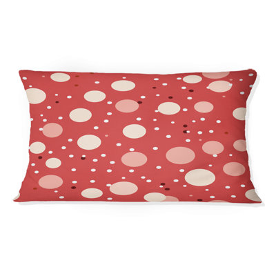 Playful Polka Dots III - Coussin en polyester à pois