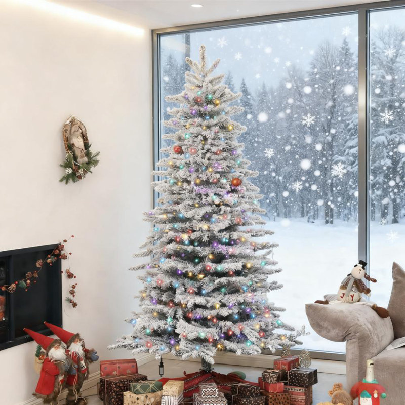 Arbre de Noël artificiel enneigé 6,5 pi | Idée de cadeau