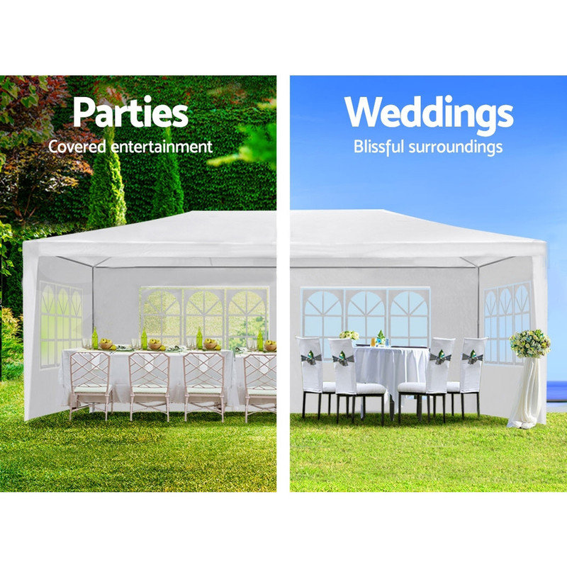 30 pi L 10 pi. D Pavillon de jardin en fer, 8 pi 4 po x 29 pi 7 po x 9 pi 10 po