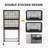 Double Stackable Bird Cage With Stand