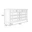 Buffet décoratif blanc en bois massif-829337814