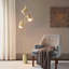 Lampe sur pied 3 lumières en métal