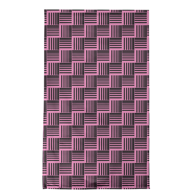 Jaya Tea Towel Kitchen Towel, Pink/Black, Poly Twill
