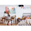 Pastel Leaves Magnetic Wall Mounted Dry Erase Board