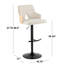 Tabouret de bar ajustable avec repose-pieds arrondi Saltram (ensemble de 2)-88309829-88309834