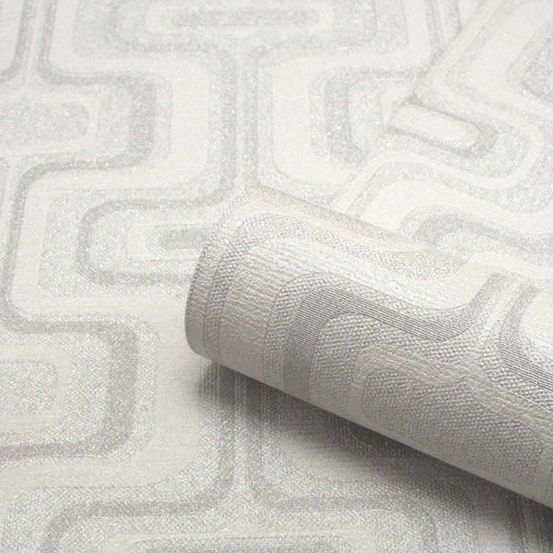 Brackin 10m x 53cm Texture Glitter Wallpaper Roll, Smoke