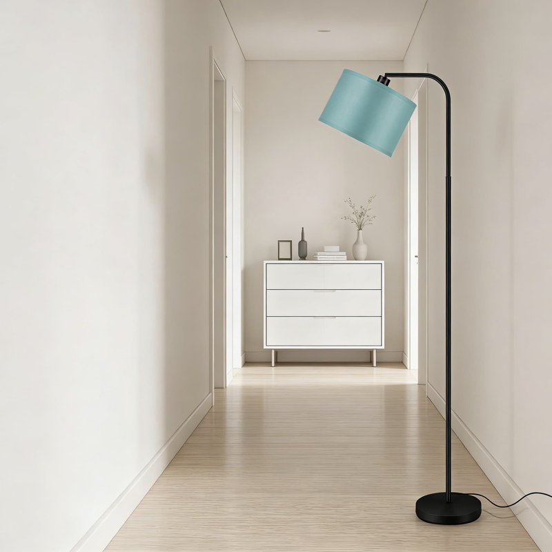 Modern Arc Floor Lamp With Remote Control, Stepless Dimmable Brightness & Color Temperature (2700K-6500K), Adjustable Lamp Head, Foot Switch For Living Room, Bedroom, And Office