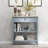 Narrow Console Table - Foyer Tables for Entryway with Drawer & Metal Handle, Modern Wood Sofa Pedestal Tables with Storage Shelves for Living Room, Hallway, Grey