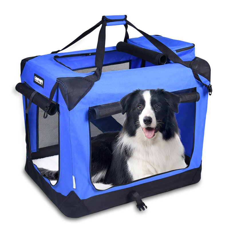 Caisse pour chien Jespet, Bleu, H 23 po x l 21 po x P 30 po