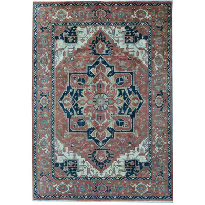 Tapis rouge noué à la main de haute qualité