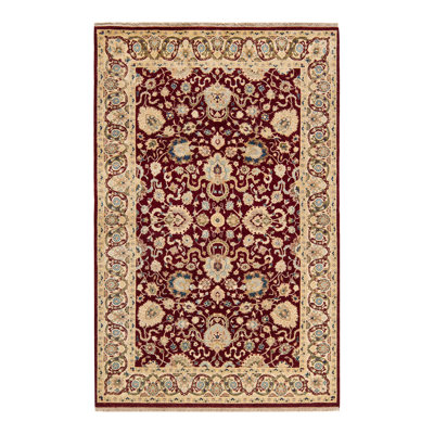 Vaso One-of-a-Kind 4' 8" X 7' 3" 2000s Wool Area Rug in Red