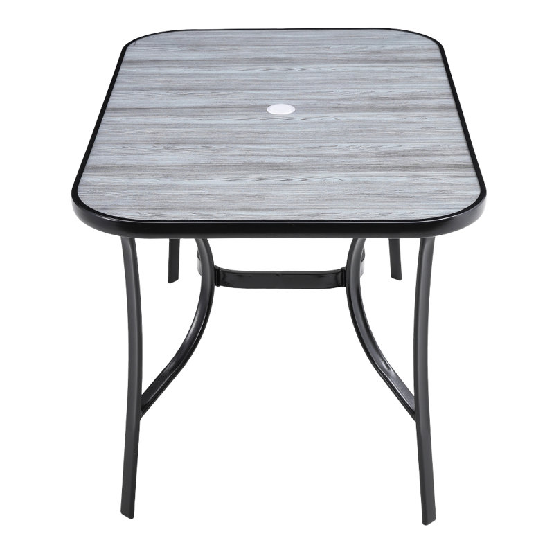 Rectangular Outdoor Table, 72.5cm H x 120cm W x 80cm D