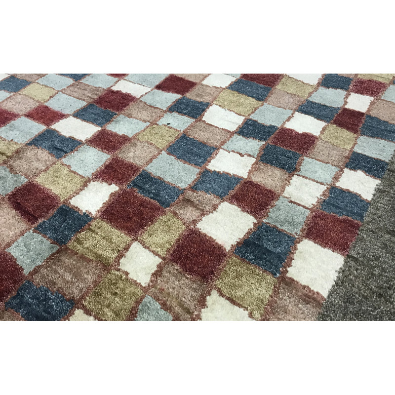 Hand-Knotted High-Quality Brown and Brown Area Rug
