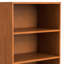 Bibliothèque avec rangement - brun teck-1403109540