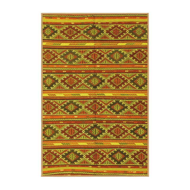 Washable Oriental Indoor Rug, Rectangle 5' x 7'