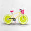 Lime roue vélo - impression encadrée mat pour décor de chambre d'enfant