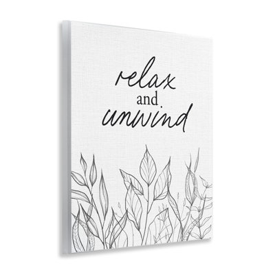 Plaque murale Relax Relax, feuilles par minimaliste