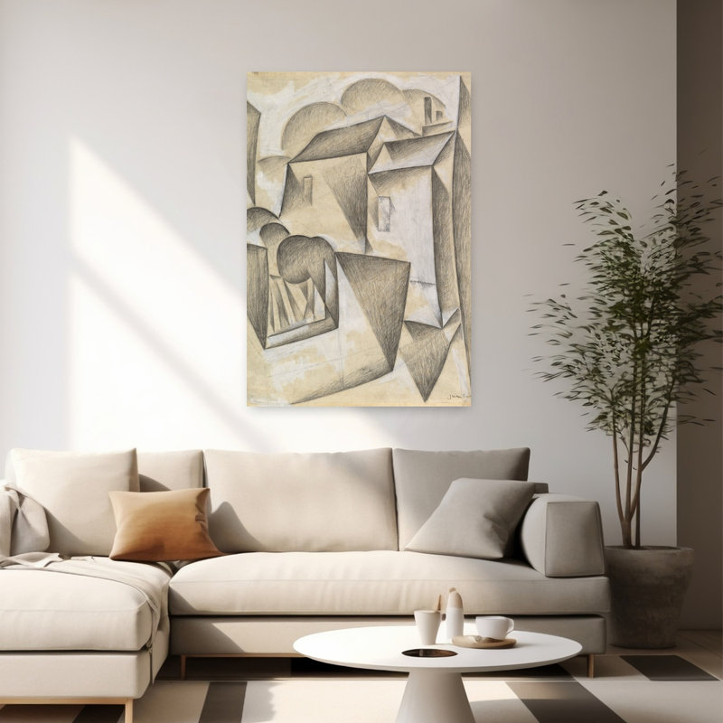 Maisons à Paris, place Ravignan, 1911 - Affiche d'architecture contemporaine, 60" H x 40" W