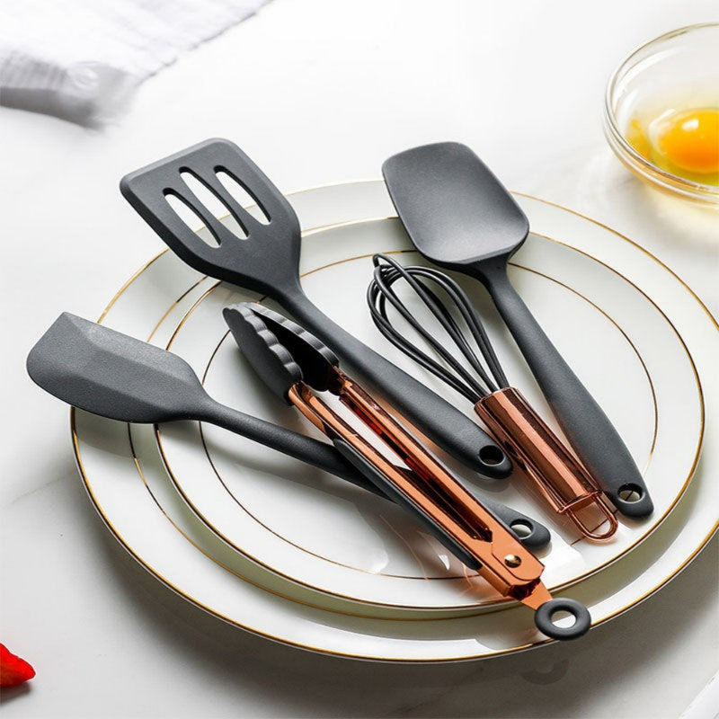Ensemble de 5 mini ustensiles de cuisine, gris