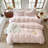 DONEUS Striped Duvet Cover Set 100% Washed Cotton Linen Like Soft Feelling Breathable Bedding-120141892-113054928