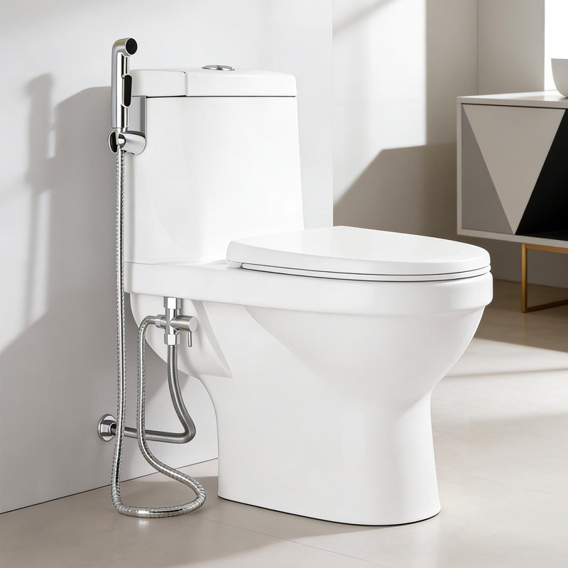 Single Mode Bidet Sprayer With 59" Hose, Chrome