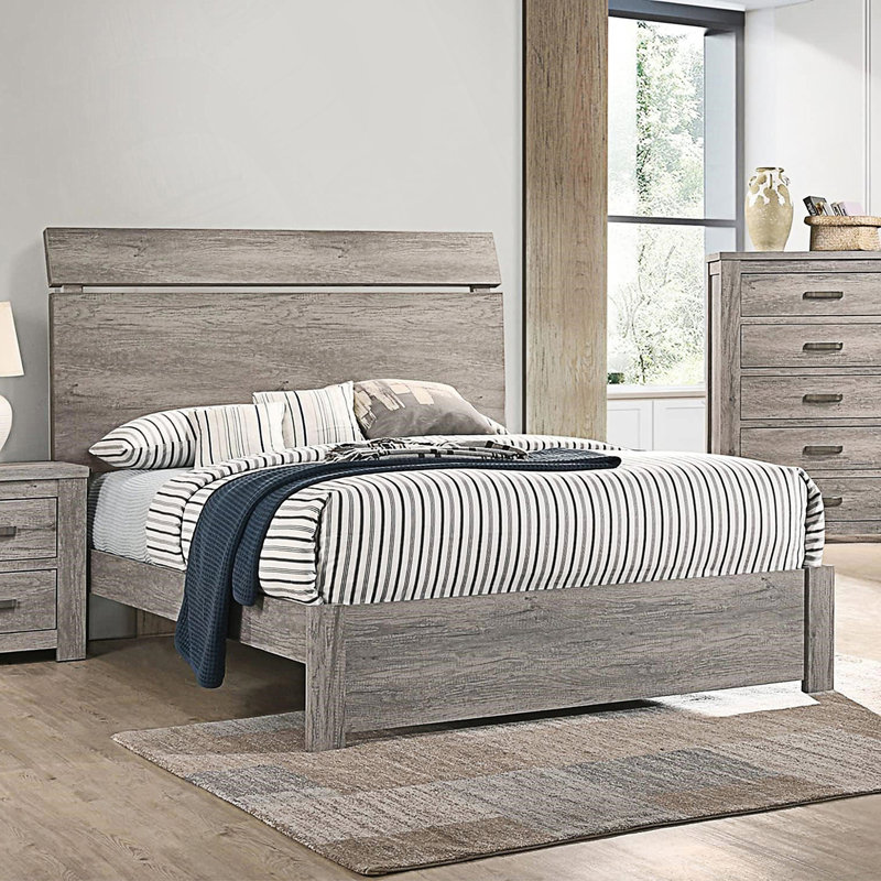 Grand lit simple simple et moderne 1pc
