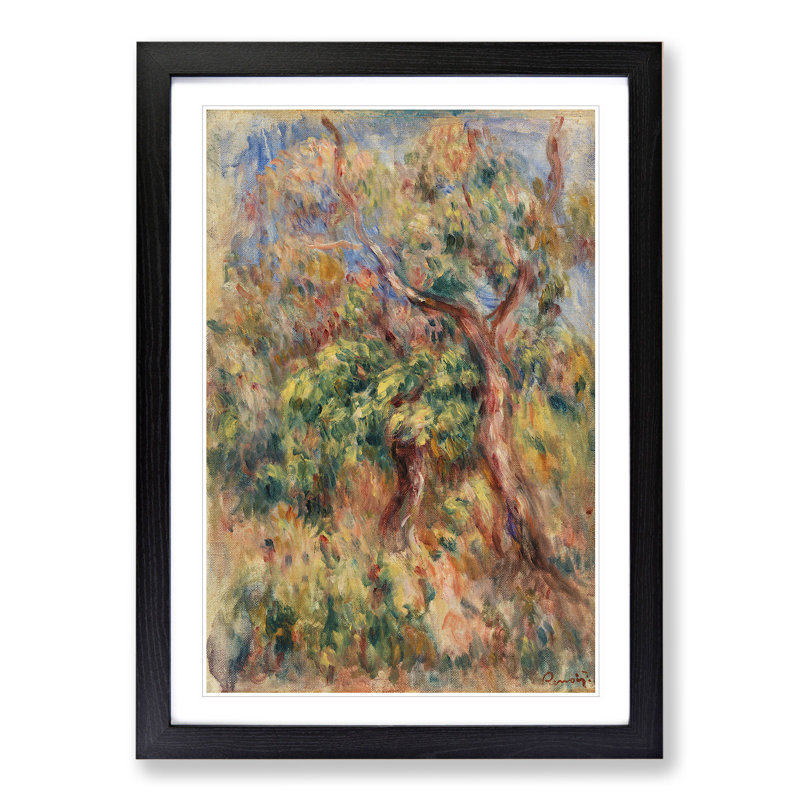 Landscape Vol.3 by Pierre-Auguste Renoir - Picture Frame Painting, 90cm H x 65cm W x 2cm D, Black Framed