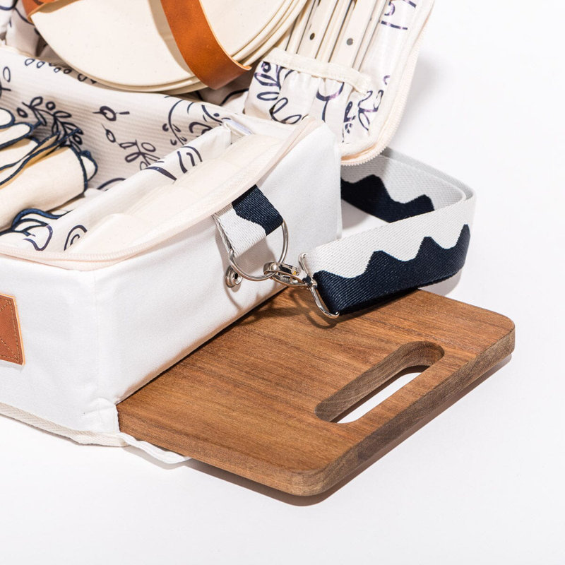 Picnic Set, Navy/White