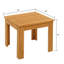 Circosta Square Wood Outdoor Side Table , 18'' in. W 18'' in. D