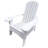 White Wood Chair With Umbrella Hole, Comfortable And , For Outdoor & Indoor, Patio, Porch, Deck, Garden, Poolside, Assembly Required Solid Feature - Comfortable, Versatile Outdoor/Indoor Use Poolside-1903775115