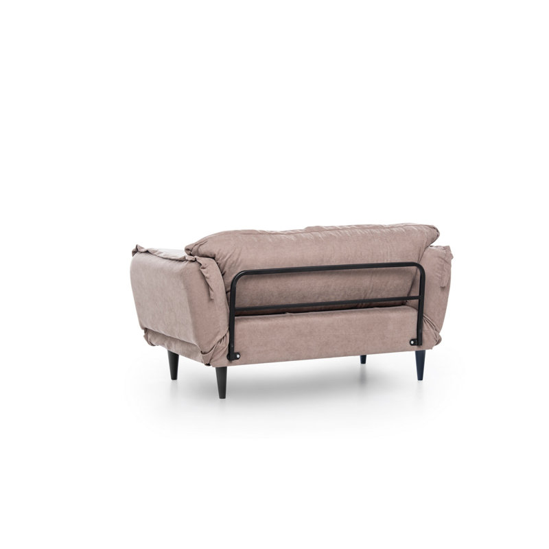 Frankie 78.74" Flared Arm Sleeper, Beige