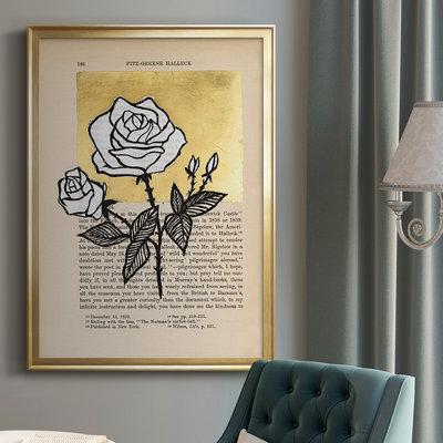 Floral Diary II - Single Photo Frame, art textuel